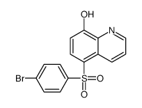 5-(4-bromophenyl)sulfonylquinolin-8-ol Structure