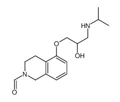 5-[2-hydroxy-3-(propan-2-ylamino)propoxy]-3,4-dihydro-1H-isoquinoline-2-carbaldehyde Structure