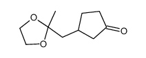3-[(2-methyl-1,3-dioxolan-2-yl)methyl]cyclopentan-1-one结构式