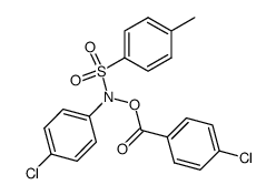 N-(4-Chloro-benzoyloxy)-N-(4-chloro-phenyl)-4-methyl-benzenesulfonamide结构式