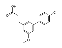 4'-Chloro-5-methoxy-3-biphenylpropionic acid结构式