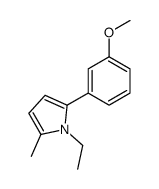 1-ethyl-2-(3-methoxyphenyl)-5-methylpyrrole结构式