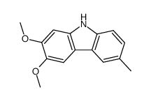 2,3-dimethoxy-6-methyl-9H-carbazole结构式