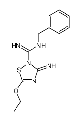 N-benzyl-5-ethoxy-3-imino-3H-[1,2,4]thiadiazole-2-carboximidic acid amide结构式