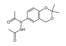 Acetic acid N'-acetyl-N'-(2,2-dimethyl-4H-benzo[1,3]dioxin-6-yl)-hydrazide Structure