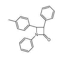 (3S,4R)-4-(4-methylphenyl)-1,3-diphenylazetidin-2-one Structure