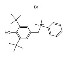 (3,5-Di-tert-butyl-4-hydroxy-benzyl)-dimethyl-phenyl-phosphonium; bromide Structure
