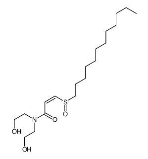 3-dodecylsulfinyl-N,N-bis(2-hydroxyethyl)prop-2-enamide结构式