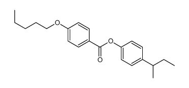 (4-butan-2-ylphenyl) 4-pentoxybenzoate Structure