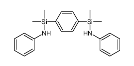 N-[[4-[anilino(dimethyl)silyl]phenyl]-dimethylsilyl]aniline结构式