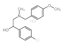 1-(4-chlorophenyl)-2-[(4-methoxyphenyl)methyl-methyl-amino]ethanol structure