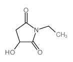 2,5-Pyrrolidinedione,1-ethyl-3-hydroxy- structure