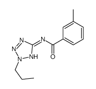Benzamide, 3-methyl-N-(2-propyl-2H-tetrazol-5-yl)- (9CI) Structure