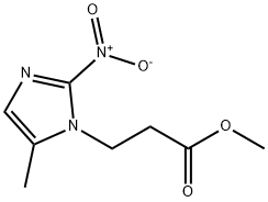 5-Methyl-2-nitro-1H-imidazole-1-propanoic acid methyl ester结构式