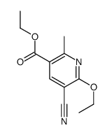 Ethyl 5-cyano-6-ethoxy-2-methylnicotinate Structure