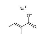 2-Butenoic acid, 2-Methyl-, sodium salt, (2E)- Structure