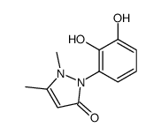 2-(2,3-dihydroxyphenyl)-1,5-dimethylpyrazol-3-one Structure