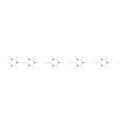 1,3,5-trichloro-1,3,5-triazine-2,4,6(1H,3H,5H)-trione, compound with 1,3-dichloro-1,3,5-triazine-2,4,6(1H,3H,5H)-trione, potassium salt (1:4)结构式