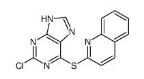 2-[(2-chloro-7H-purin-6-yl)sulfanyl]quinoline Structure