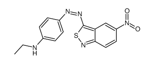 N-ethyl-4-[(5-nitro-2,1-benzothiazol-3-yl)diazenyl]aniline Structure