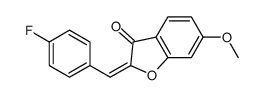 2-[(4-fluorophenyl)methylidene]-6-methoxy-1-benzofuran-3-one Structure