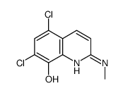 5,7-dichloro-2-(methylamino)quinolin-8-ol结构式