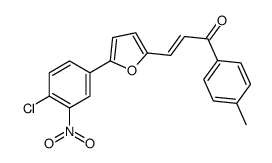 (E)-3-[5-(4-chloro-3-nitrophenyl)furan-2-yl]-1-(4-methylphenyl)prop-2-en-1-one Structure