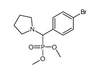 1-[(4-bromophenyl)-dimethoxyphosphorylmethyl]pyrrolidine结构式