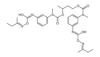 1-methylpropane-1,3-diyl bis[3-[[[[(sec-butylidene)amino]oxy]carbonyl]amino]tolyl]carbamate]结构式