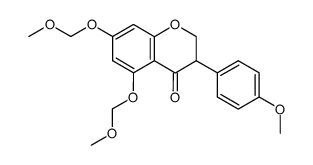 5,7-bis(methoxymethoxy)-3-(4-methoxyphenyl)chroman-4-one Structure