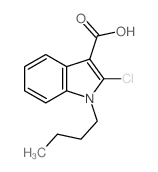 1-butyl-2-chloro-indole-3-carboxylic acid结构式