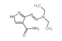 1H-Pyrazole-4-carboxamide, 3-(3,3-diethyl-1-triazenyl)-结构式