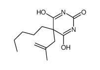 5-(2-Methyl-2-propenyl)-5-pentylbarbituric acid structure