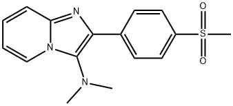 N,N-Dimethyl-2-[p-(methylsulfonyl)phenyl]imidazo[1,2-a]pyridin-3-amine Structure