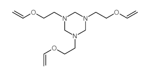 1,3,5-tris(2-ethenoxyethyl)-1,3,5-triazinane结构式