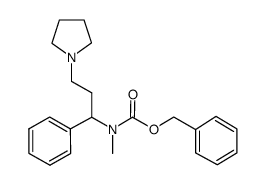 1-吡咯烷-3-苯基-3-(n-cbz-N-甲基)氨基乙烷结构式
