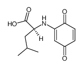 N-(3,6-dioxo-cyclohexa-1,4-dienyl)-L-leucine Structure