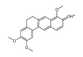 2,3,9-trimethoxy-5,6-dihydroisoquinolino[2,1-b]isoquinolin-7-ium-10-ol Structure