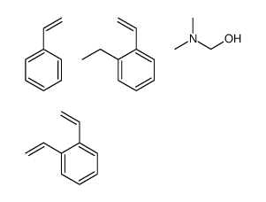 二乙烯基苯、苯乙烯、乙烯基乙苯的聚合物氯甲基化三甲胺季铵化氢氧化结构式