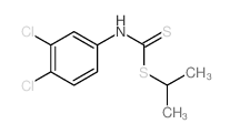 N-(3,4-dichlorophenyl)-1-propan-2-ylsulfanyl-methanethioamide structure