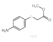 methyl 2-(4-aminophenyl)sulfanylacetate structure