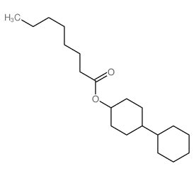 Octanoic acid,[1,1'-bicyclohexyl]-4-yl ester structure
