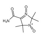 4-CARBAMOYL-2,2,5,5-TETRAMETHYL-3-IMIDAZOLINE-3-OXIDE-1-OXYL结构式