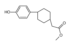 Methyl 2-((1s,4s)-4-(4-hydroxyphenyl)cyclohexyl)acetate Structure