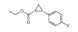 cis-2-(4-fluorophenyl)cyclopropanecarboxylic acid ethyl ester Structure