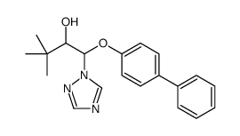 1H-1,2,4-Triazole-1-ethanol, .beta.-(1,1-biphenyl-4-yloxy)-.alpha.-(1,1-dimethylethyl)-, (.alpha.R,.beta.S)-rel-结构式