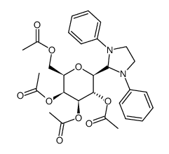 D-Galactitol, 1,5-anhydro-1-C-(1,3-diphenyl-2-imidazolidinyl)-, 2,3,4,6-tetraacetate, (1S)- picture