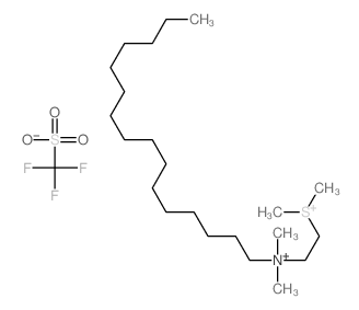 2-dimethylsulfonioethyl-hexadecyl-dimethyl-azanium; trifluoromethanesulfonic acid Structure