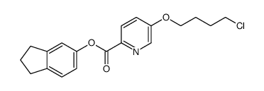 2,3-dihydro-1H-inden-5-yl 5-(4-chlorobutoxy)pyridine-2-carboxylate结构式