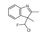 3-chlorofluoromethyl-2,3-dimethyl-3H-indole结构式